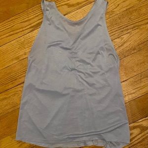 Lululemon Twisted Back Gray Tank Top EUC